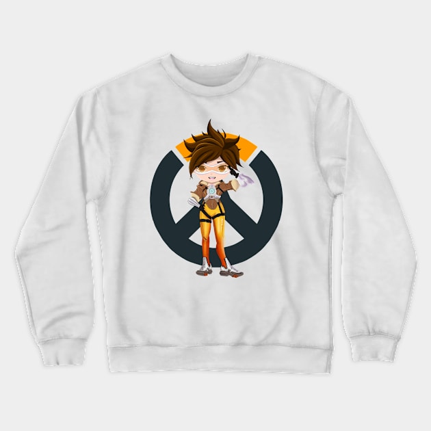 Tracer reporting for duty Crewneck Sweatshirt by Pastelpandabum